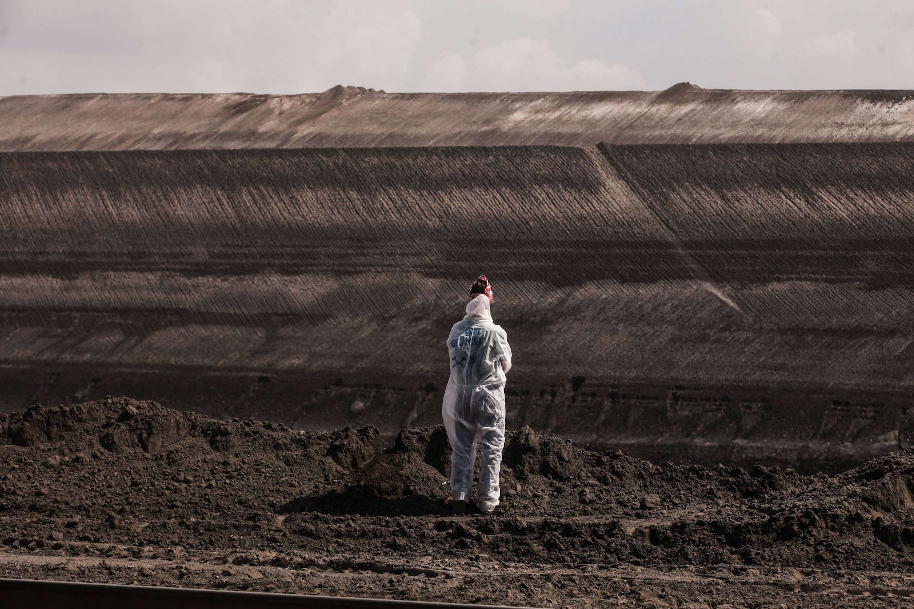 Protest gegen Kohleabbau in der Lausitz