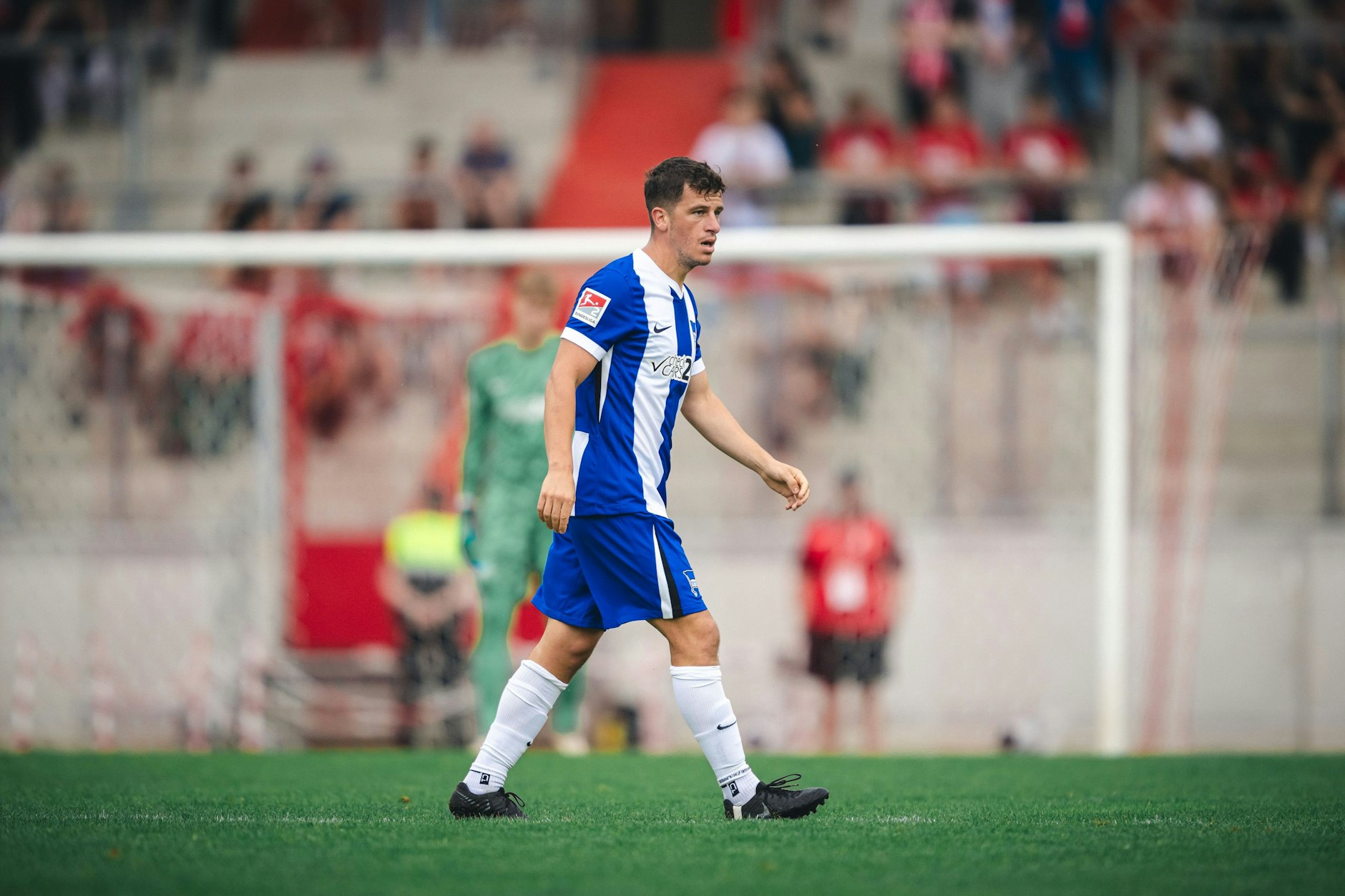 Nach langem Warten ist Diego Demme jetzt endlich bei Hertha BSC. Der Mittelfeldspieler kam sofort beim 4:0-Test in Erfurt zum Einsatz.