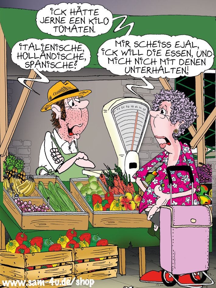 Zum Schmunzeln ist auch unser heutiger Cartoon des Tages - der kommt traditionell von Comis-Künstler Sam Paff.