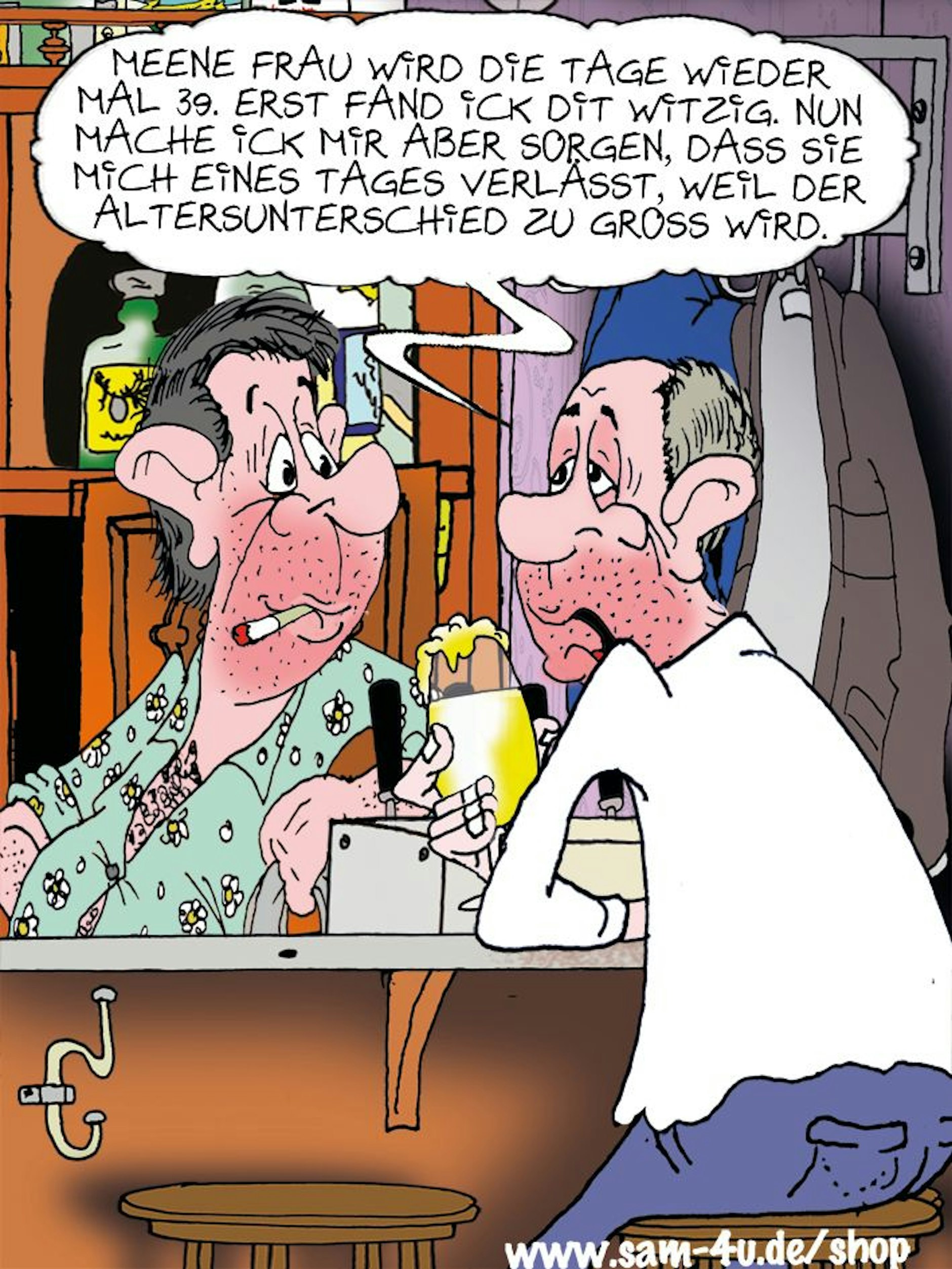 Unser Cartoon von Comic-Künstler Sam Paff ist auch heute der gezeichnete Witz des Tages.