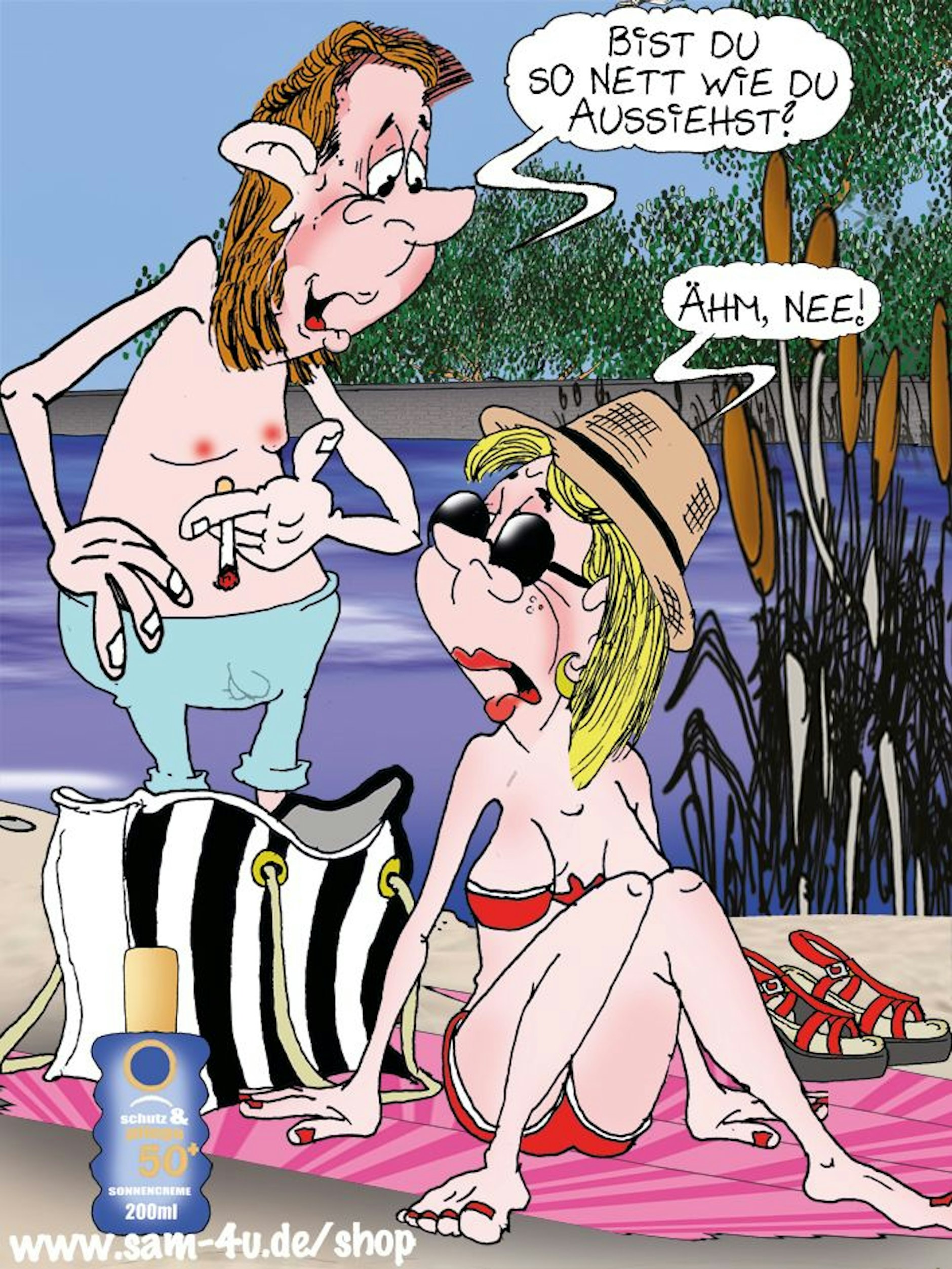 Comic-Zeichner Sam Paff liefert auch heute den gezeichneten Witz des Tages - der tägliche Cartoon aus dem Berliner KURIER!