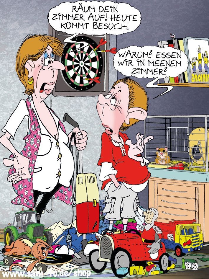 Der gezeichnete Witz des Tages kommt auch heute von Cartoon-Künstler Sam Paff.