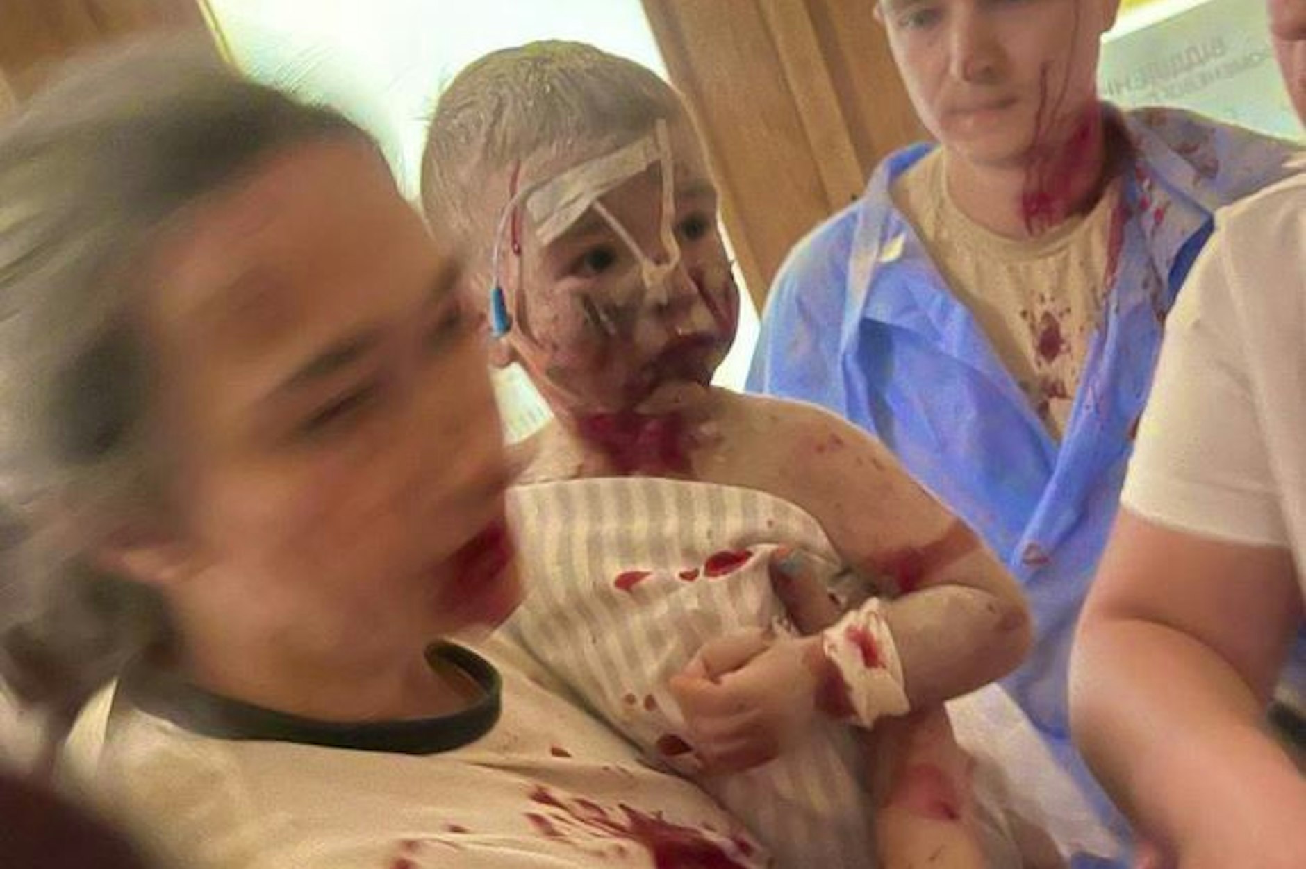 Schockierende Bilder aus der Kinderklinik in Kiew.