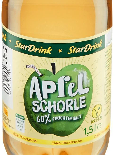 Auch die „StarDrink“-Apfelschorle wird zurückgerufen.