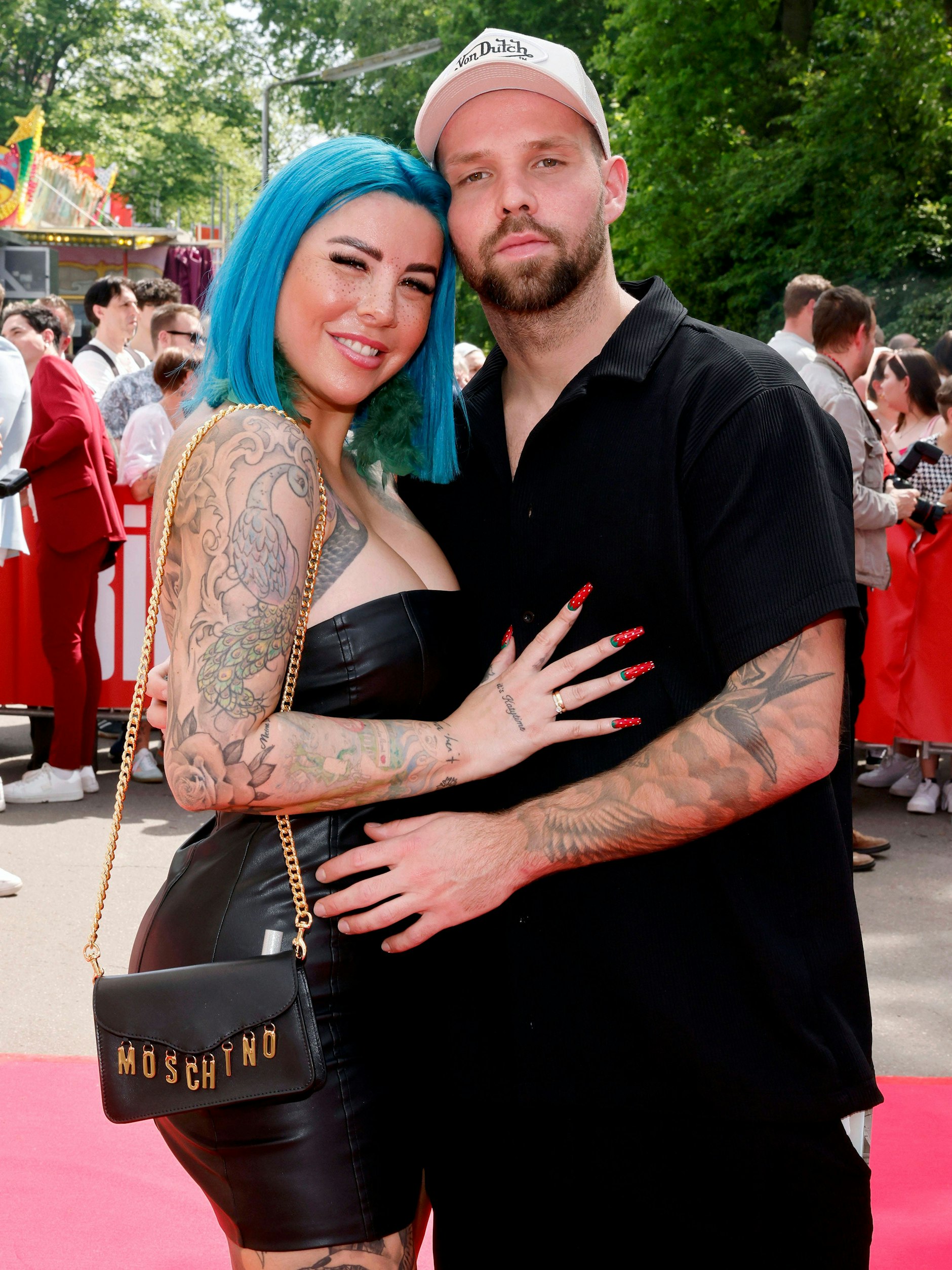 Kate Merlan mit ihrem Ehemann Jakub Merlan-Jarecki bei einem Event im Mai 2024.