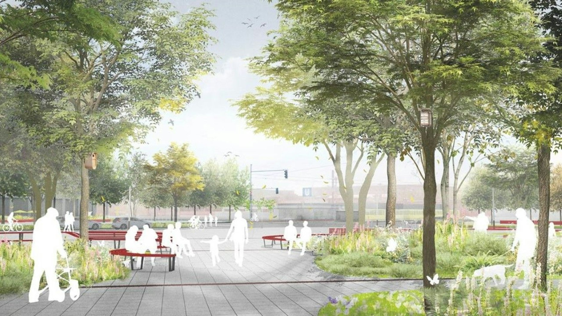 Der Alice-Salomon-Platz in Helle Mitte soll künftig ein Ort zum Verweilen und Wohlfühlen werden. 