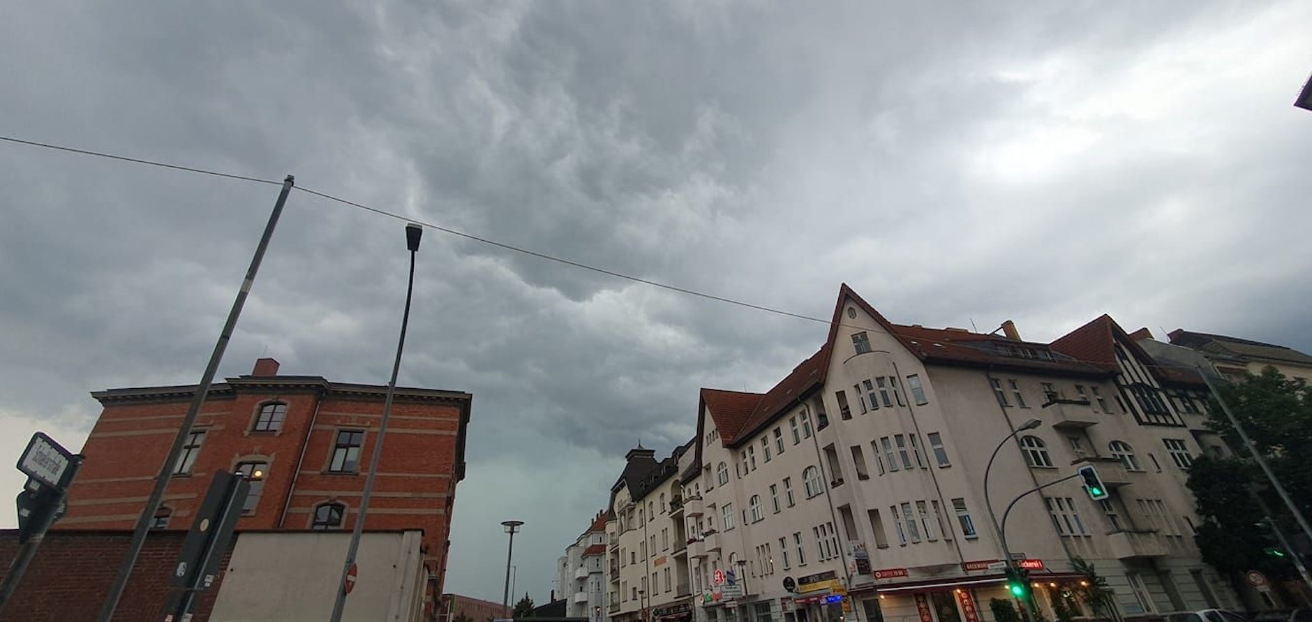 Berlinerin Heike Drews fotografierte die dunklen Vorboten des Sturms.