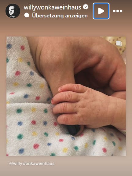 Wilson Gonzalez Ochsenknecht postete dieses Baby-Foto.