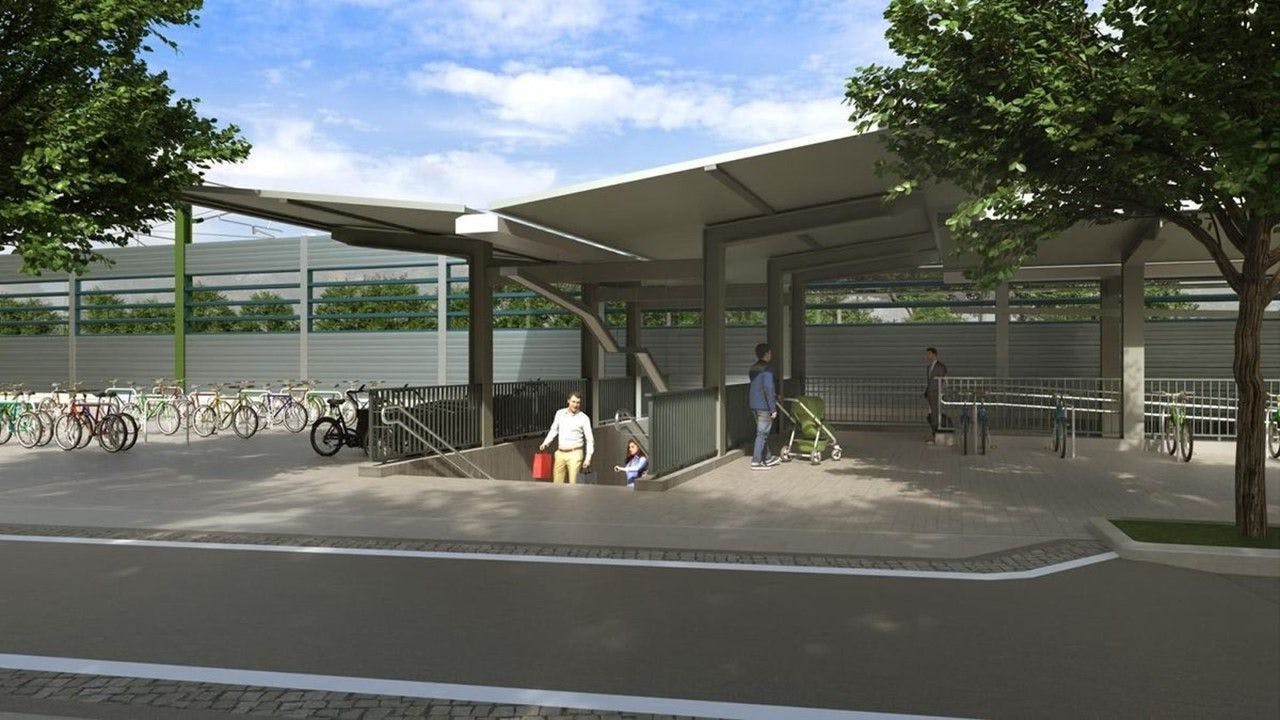 Die Bauarbeiten am S-Bahnhof Hirschgarten starten im September 2024, sollen rund zwei Jahre dauern.