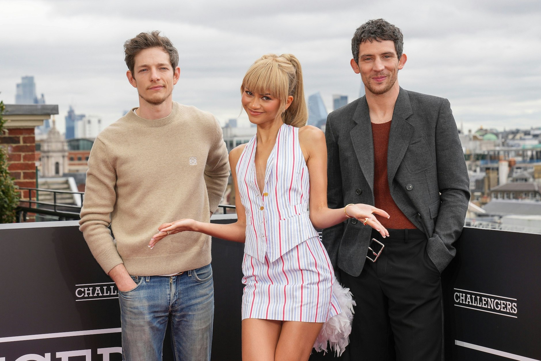 Mike Faist, Zendaya und Josh O’Connor bei der London-Premiere von „Challengers“