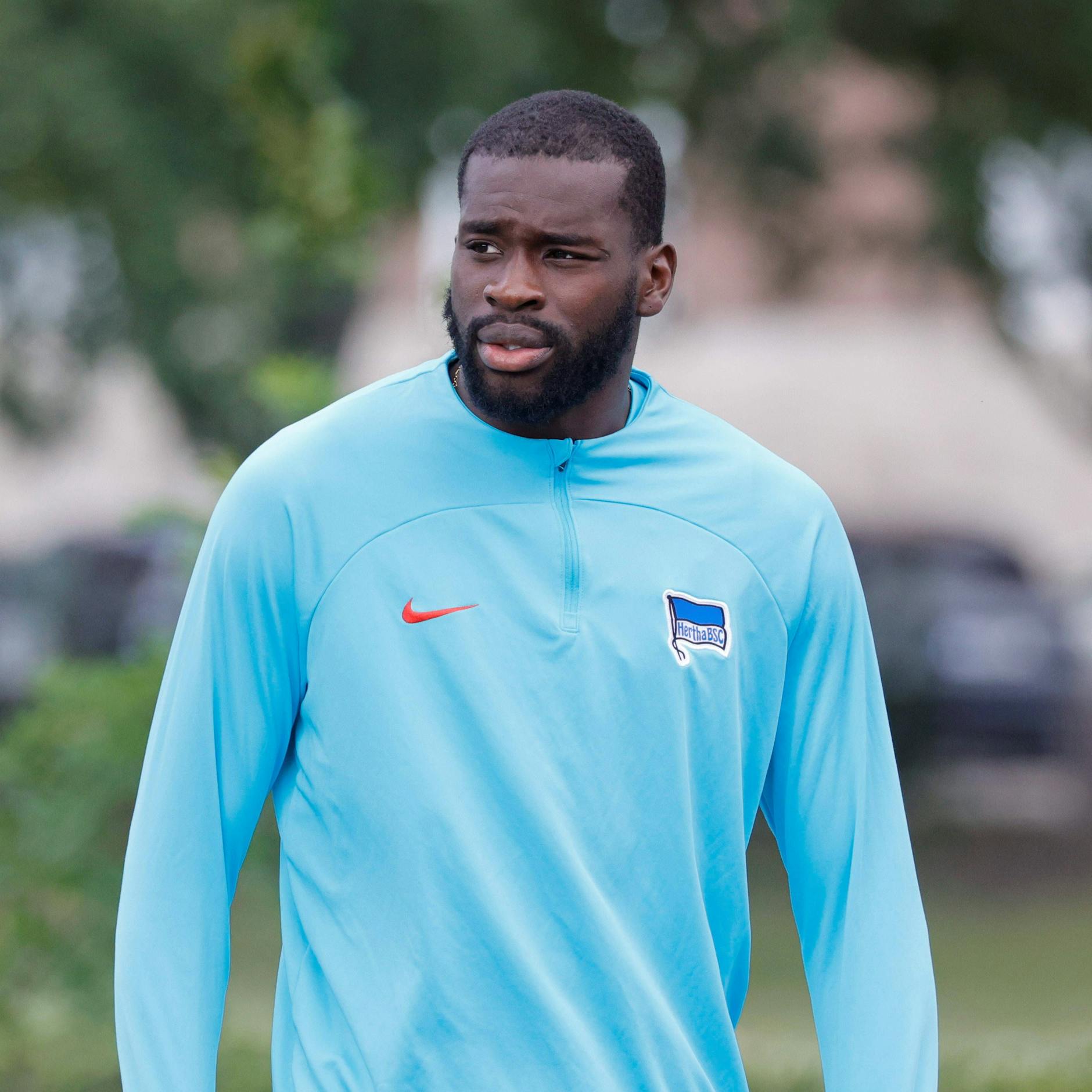 Herthas Stürmer Wilfried Kanga ist in der Warteposition. Welcher Klub kauft ihn in diesem Sommer?