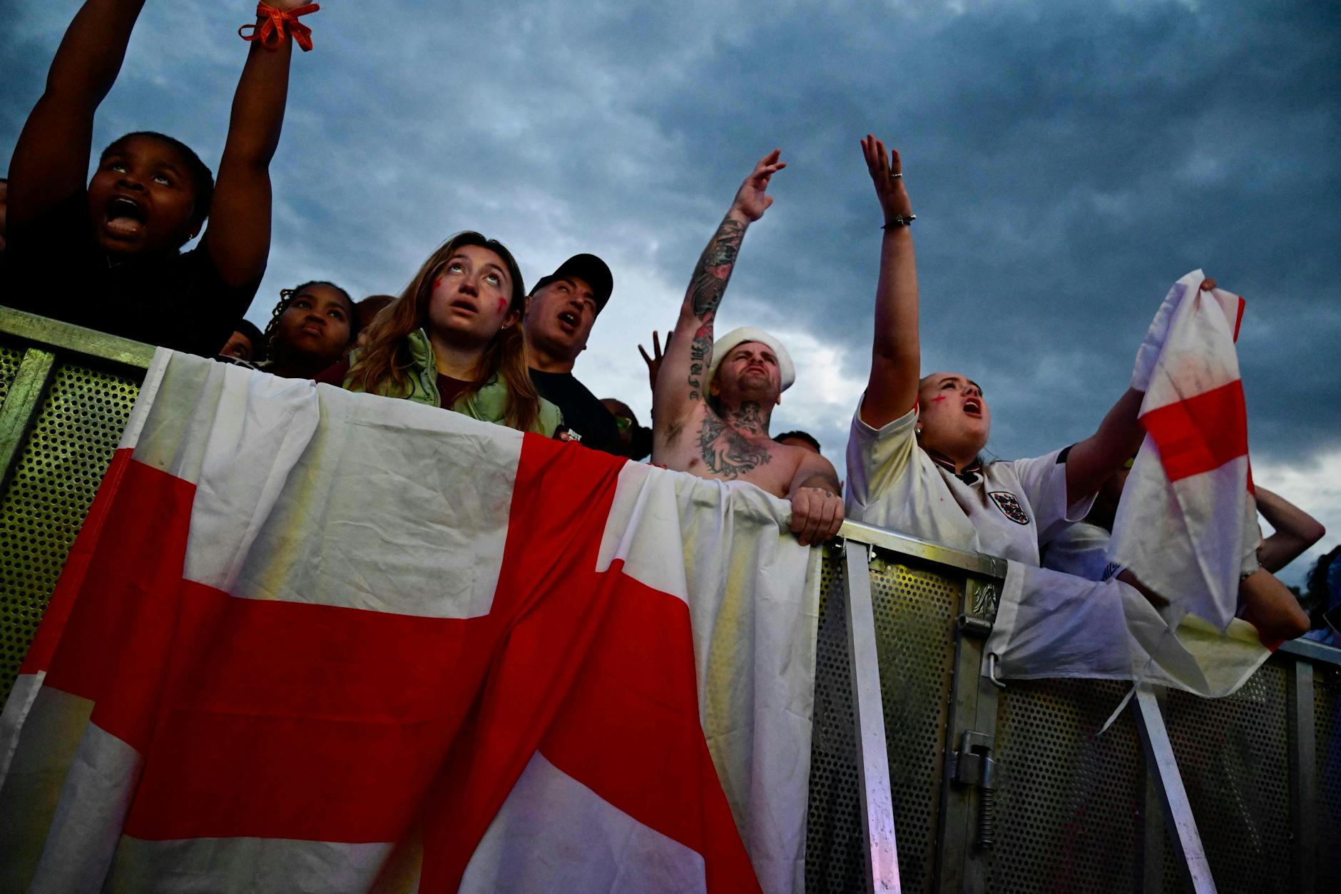 England-Fans auf der Berliner Fanmeile.