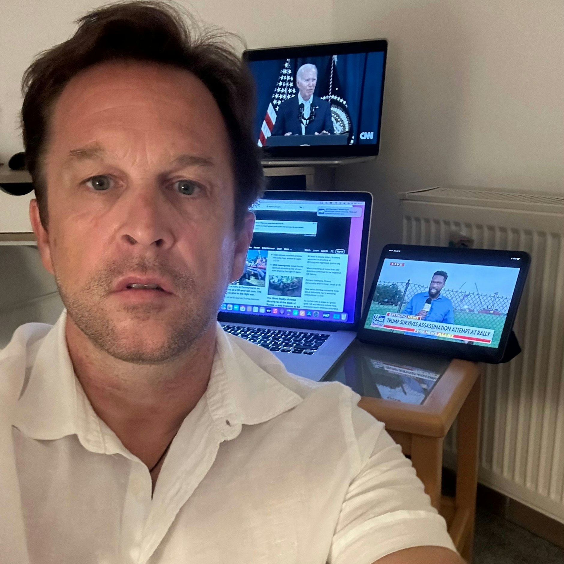 KURIER-US-Korrespondent Christian Thiele verfolgt die Nachrichtenlage rund um das Attentat auf Donald Trump.