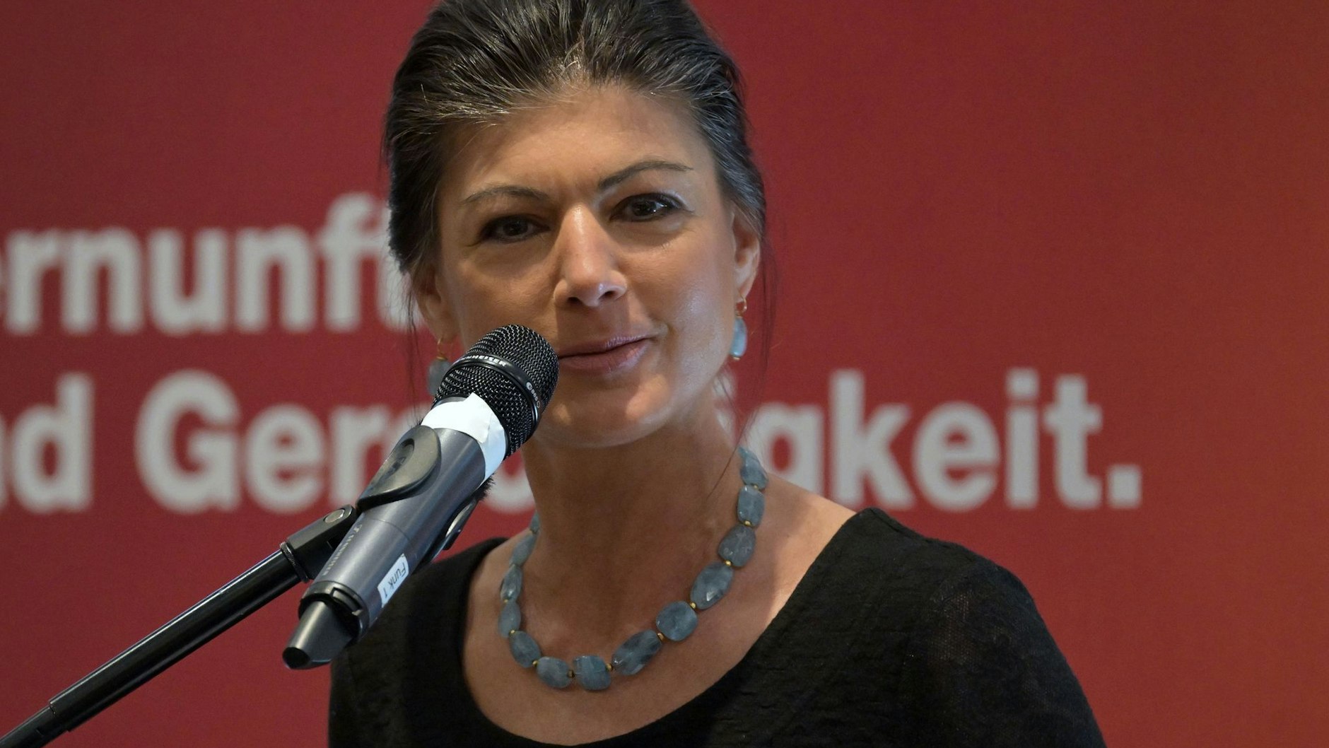 Sahra Wagenknecht, Parteivorsitzende des Bündnis Sahra Wagenknecht (BSW)&nbsp;