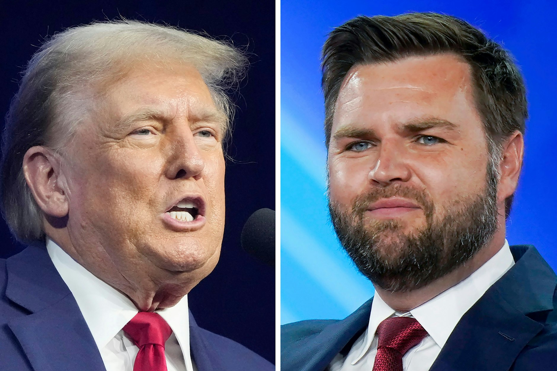 Donald Trump und sein Vize J.D. Vance