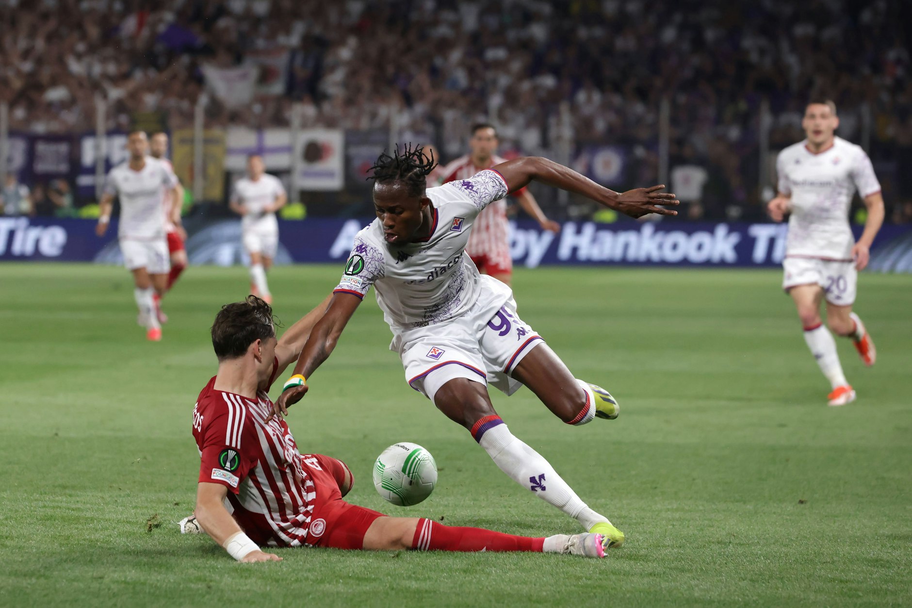 Christian Kouame vom AC Florenz könnte zum 1. FC Union kommen, wenn Robin Gosens gehen sollte.
