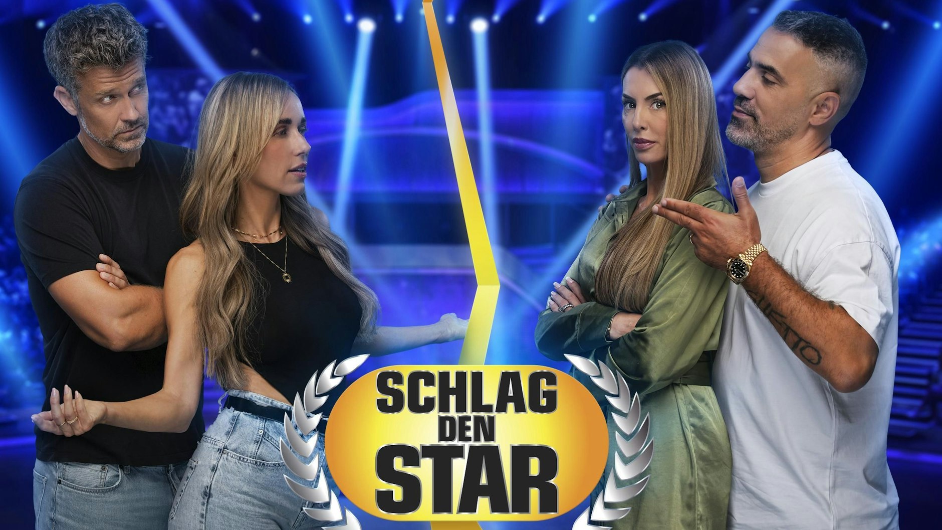 Annemarie Carpendale und Ehemann Wayne mussten sich gegen die Ferchichis geschlagen geben.