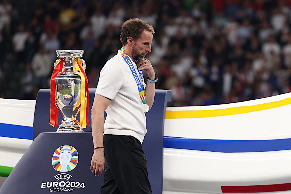 Wieder nur Zweiter: Gareth Southgate nach der Finalniederlage gegen Spanien