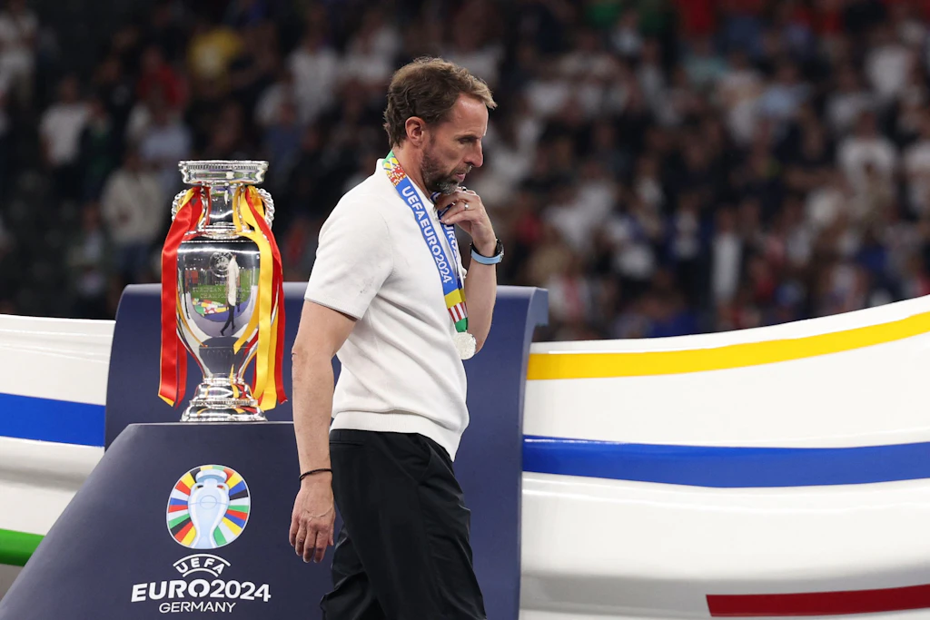 Wieder nur Zweiter: Gareth Southgate nach der Finalniederlage gegen Spanien