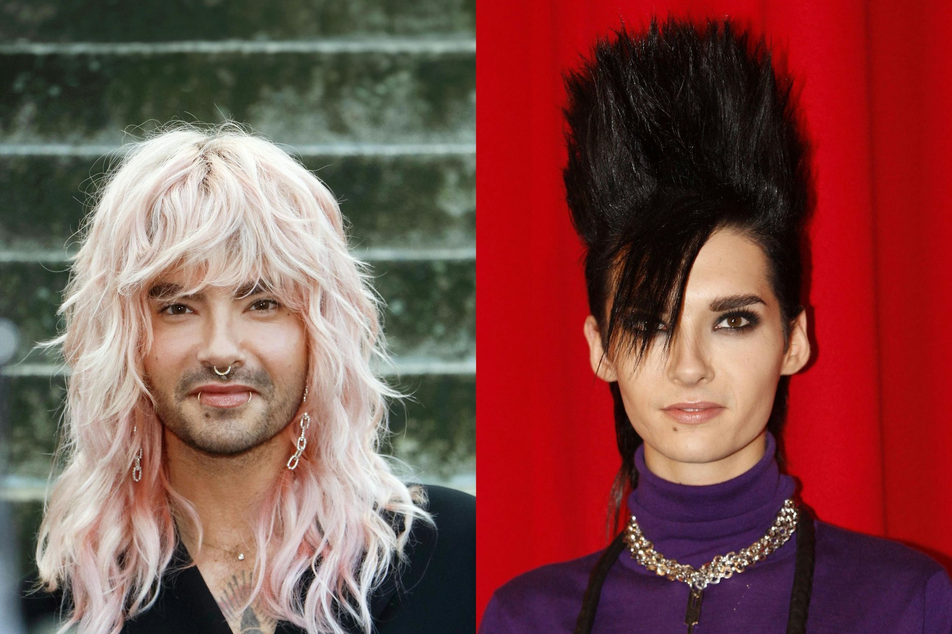 Bill Kaulitz – vorher und nachher: links 2024, rechts 2009