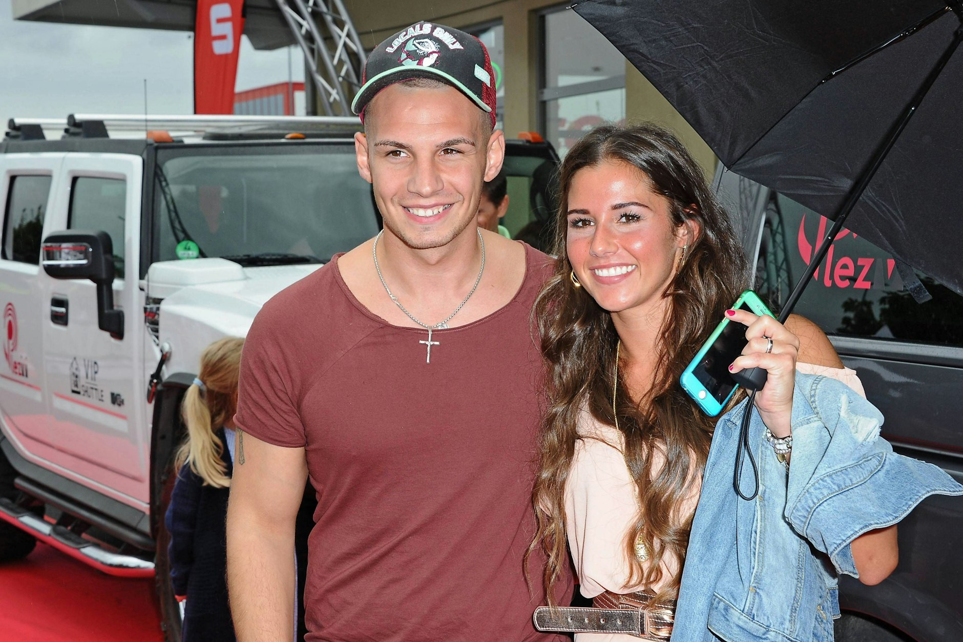 Pietro Lombardi und Sarah Engels bei einem Event 2016 in Groß-Gerau.