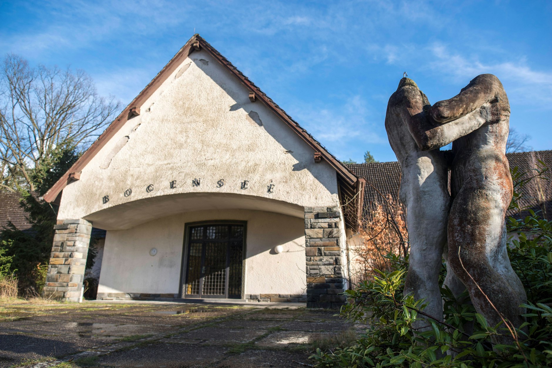 Das leer stehende ehemalige Landhaus des Nazi-Reichspropagandaministers Joseph Goebbels