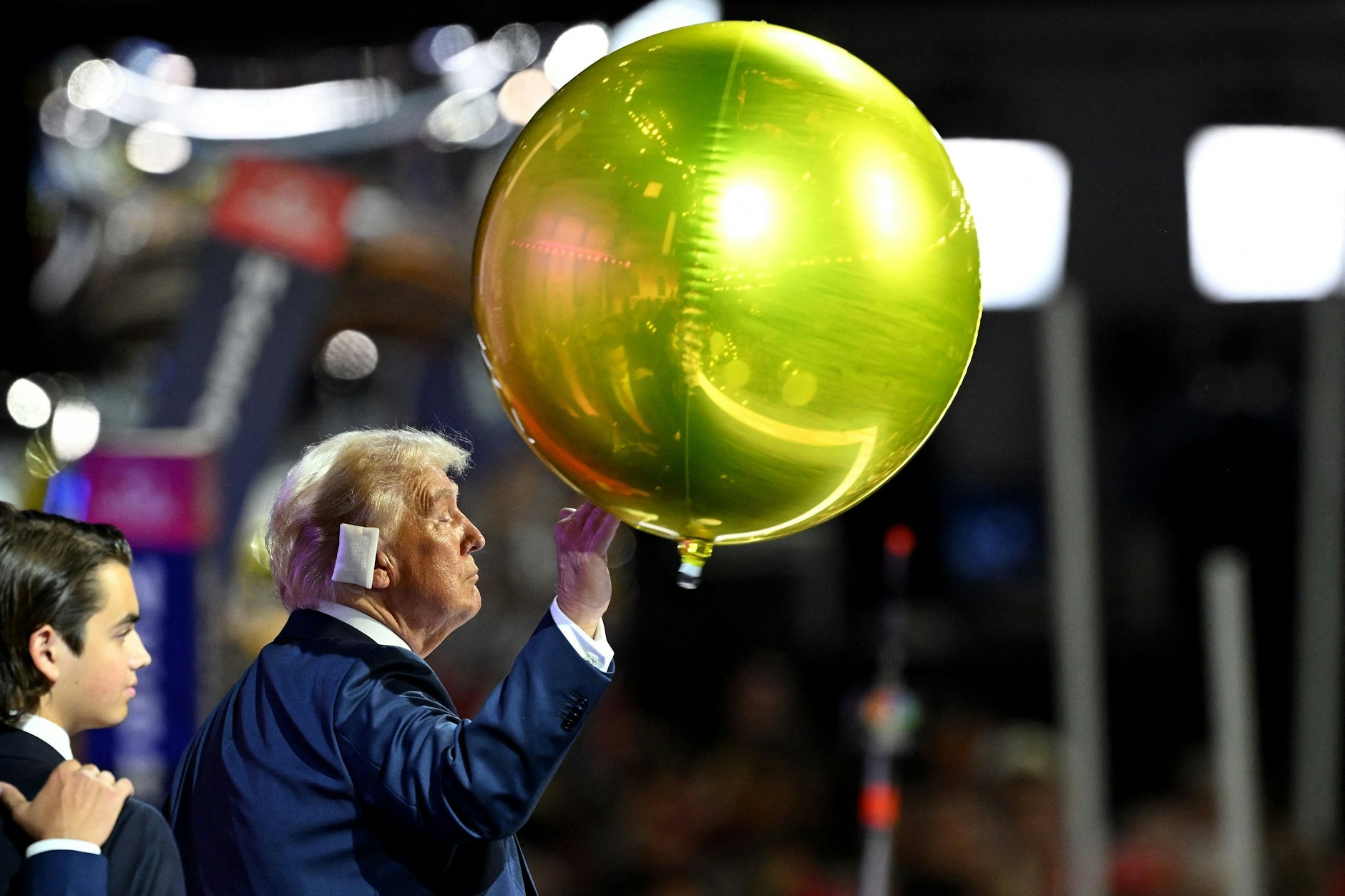 Donald Trump beim Finale des Parteitags der Republikaner.