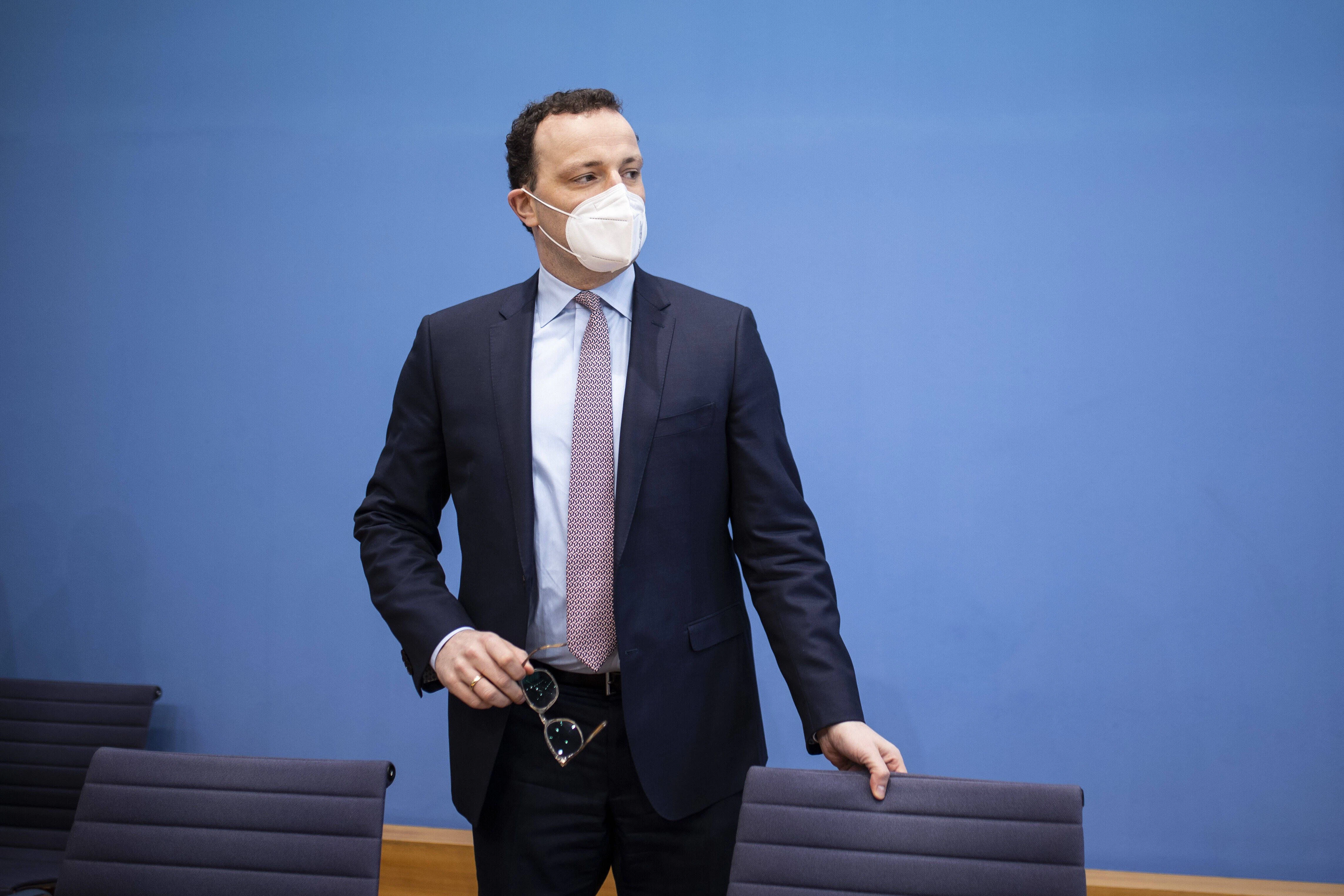 Jens Spahn bei einer Pressekonferenz