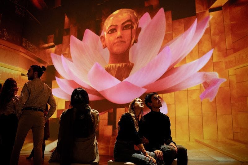 Die Multimediashow zeigt beeindruckend die Welt des sagenumwobenen alten Ägyptens.