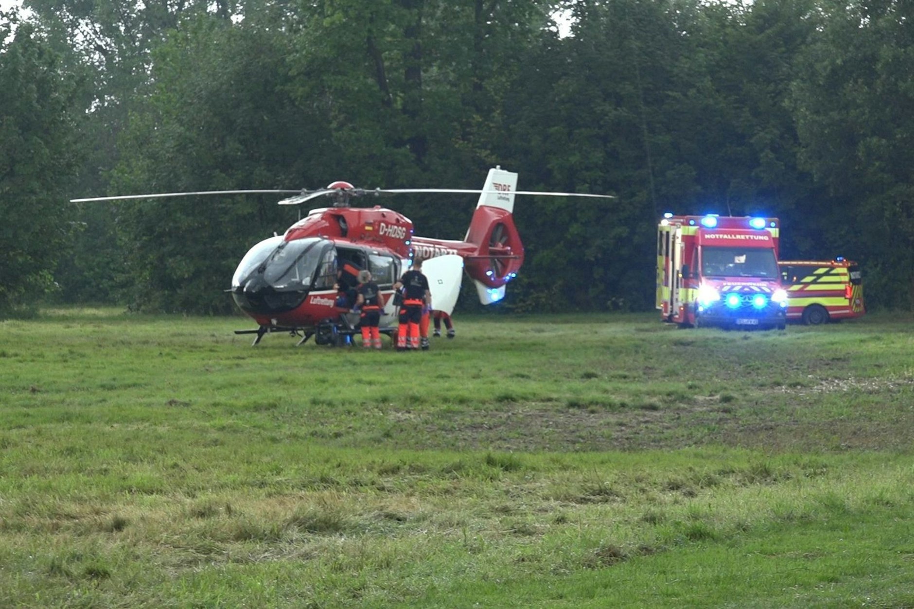 In dem Park in Delmenhorst war die Familie vom Blitz getroffen worden.