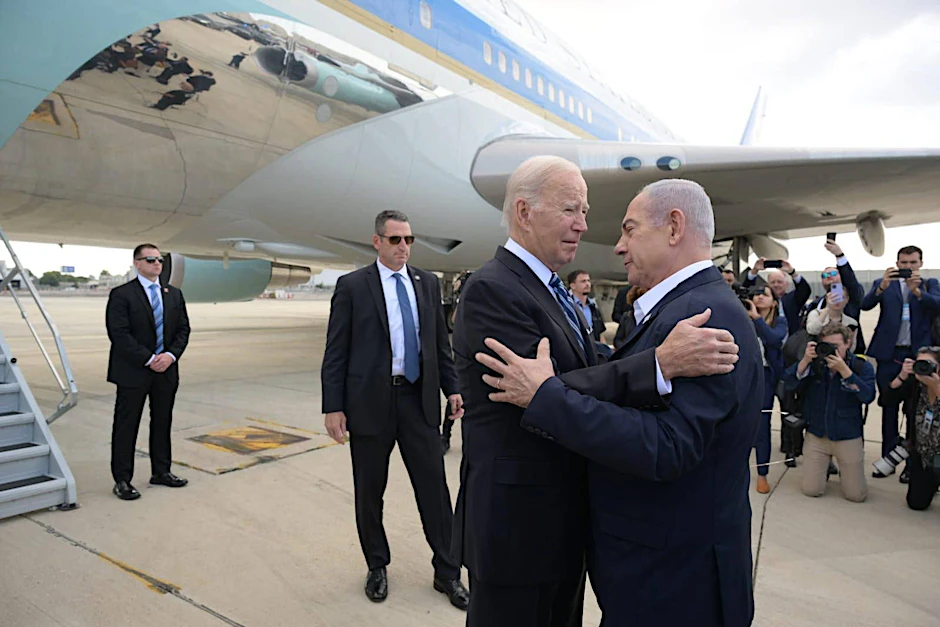 US-Präsident Joe Biden und Benjamin Netanjahu bei einem Treffen in Tel Aviv