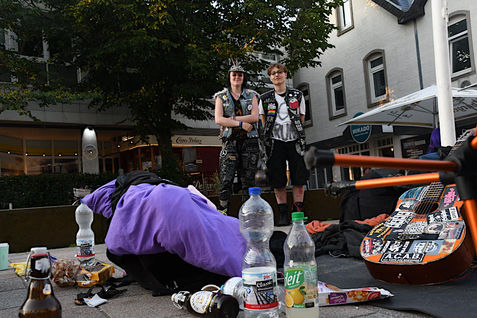 Ente (l.) aus Nordrhein-Westfalen und Phil aus Uelzen kamen am Wochenende auf Sylt an.&nbsp;