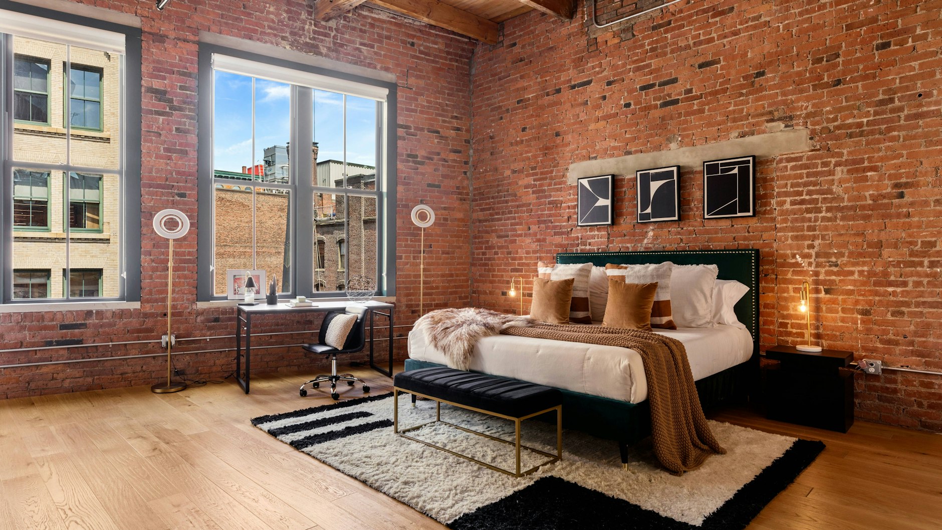 In diesem Bett in der Wohnung von NBA-Star Jaylen Brown schläft es sich bestimmt ganz gemütlich...