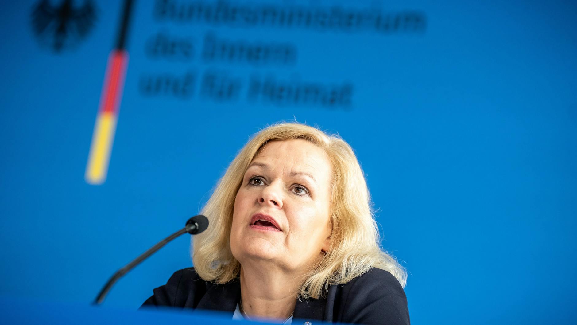 Bundesinnenministerin Nancy Faeser (SPD) erließ am Mittwochmorgen das Verbot.