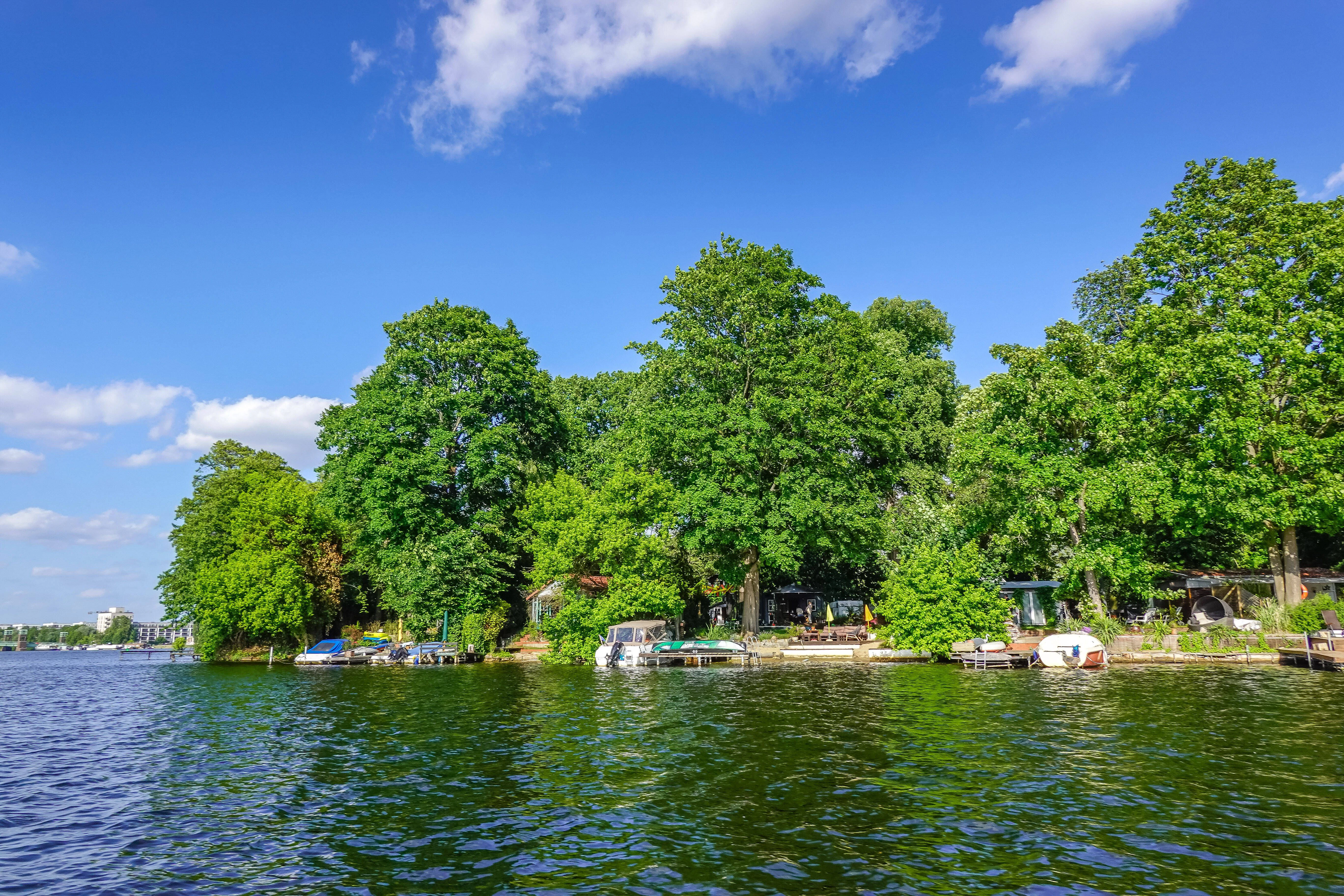 Blick auf die Insel Eiswerder