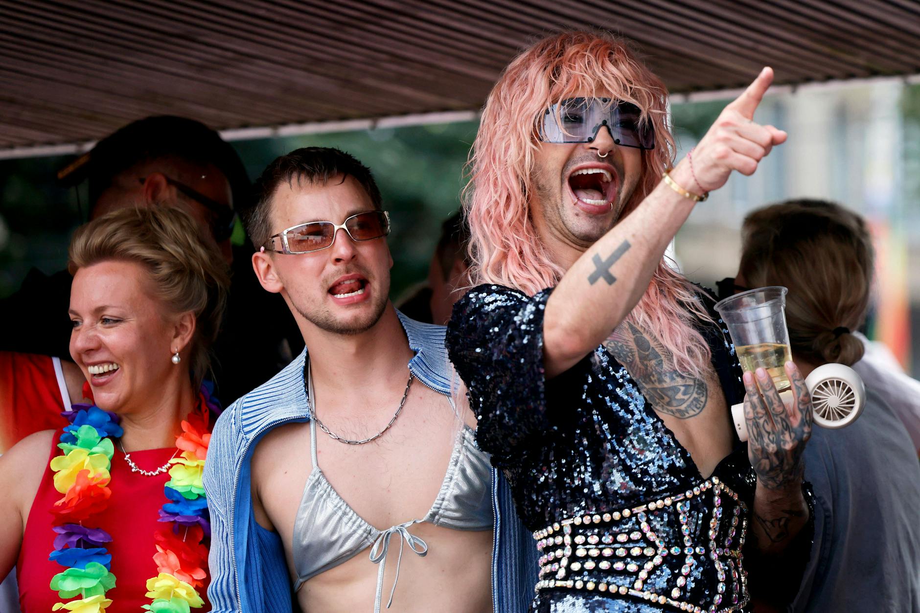 Bill Kaulitz und Timmi Trinks bei der CSD-Parade