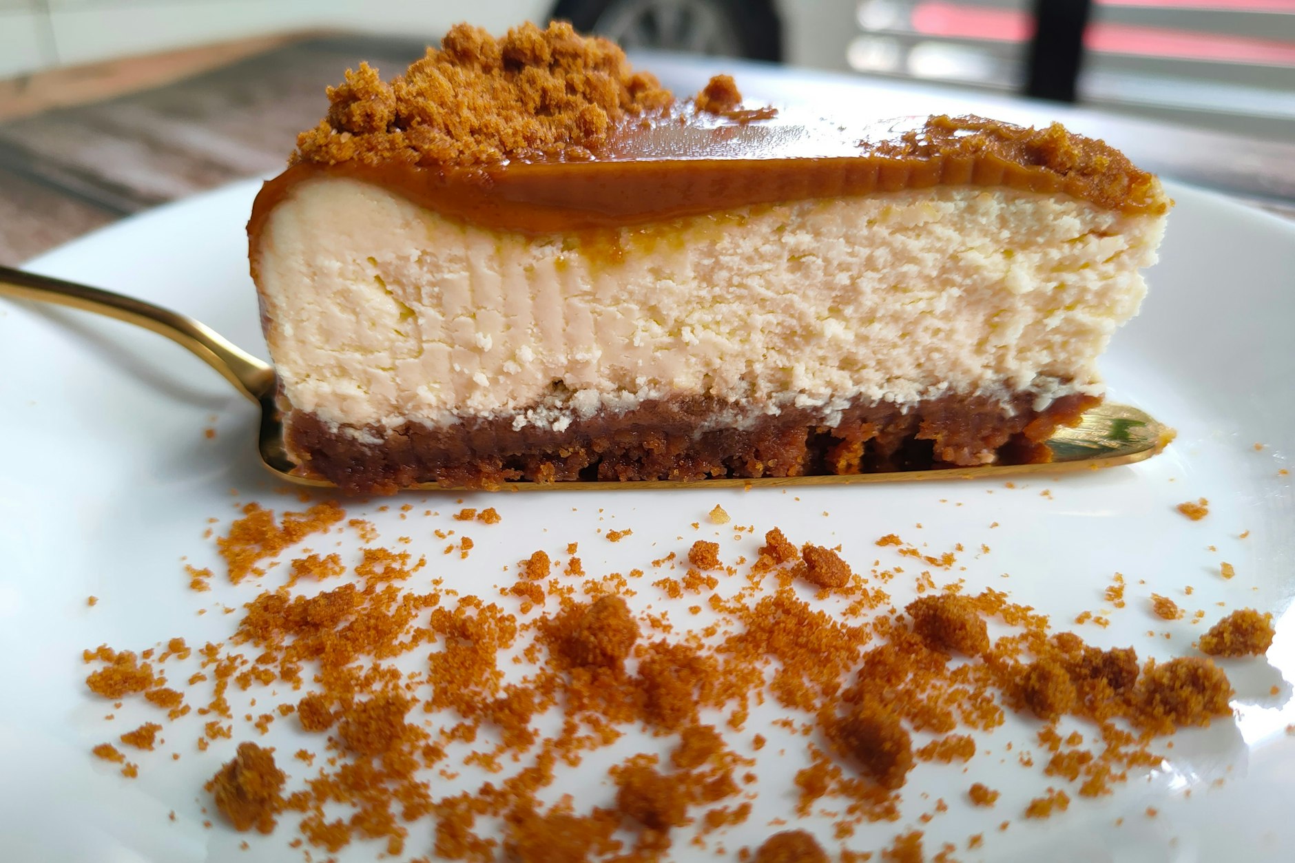 Richtig lecker: Dieser Biscoff-Käsekuchen ist der absolute Trend im Netz - das Rezept kennen manche auch als Lotus-Cheesecake.