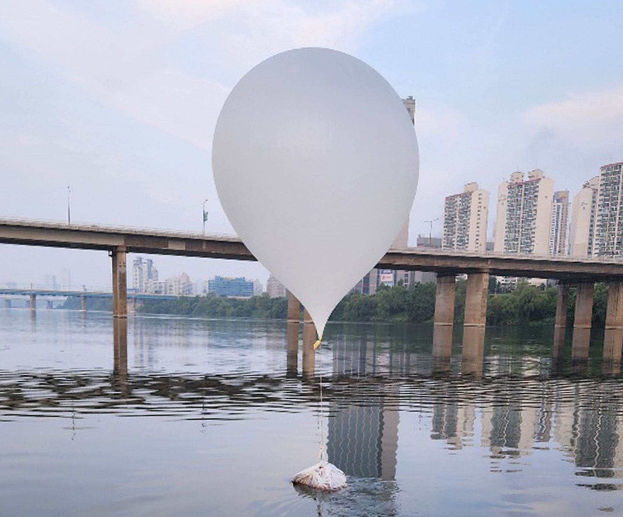 Image - Nordkoreanischer Müll-Ballon stürzt auf Präsidentensitz in Seoul
