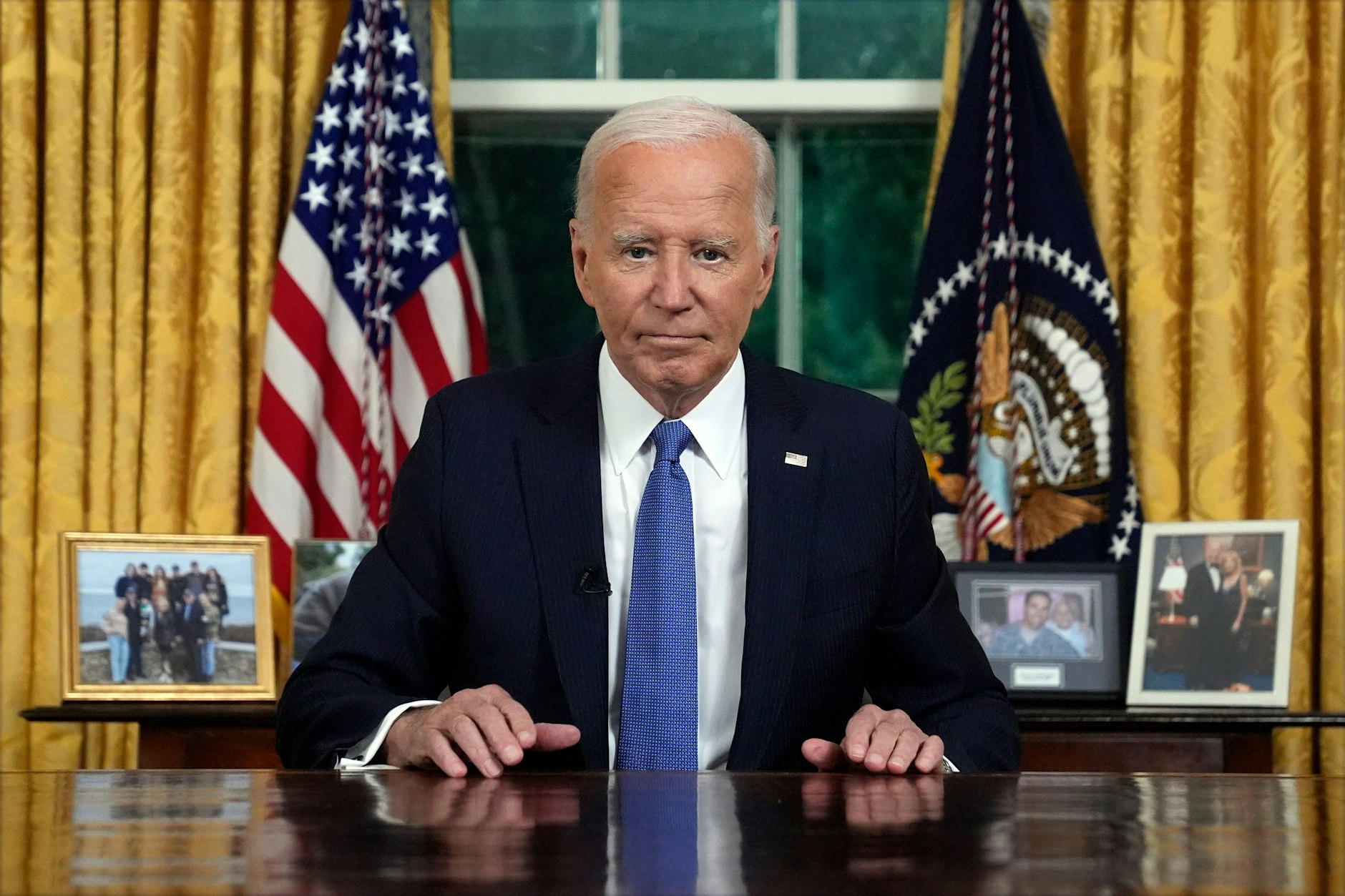 Joe Biden hat sich öffentlich zu seinem Rückzug aus dem Präsidentschaftsrennen geäußert.