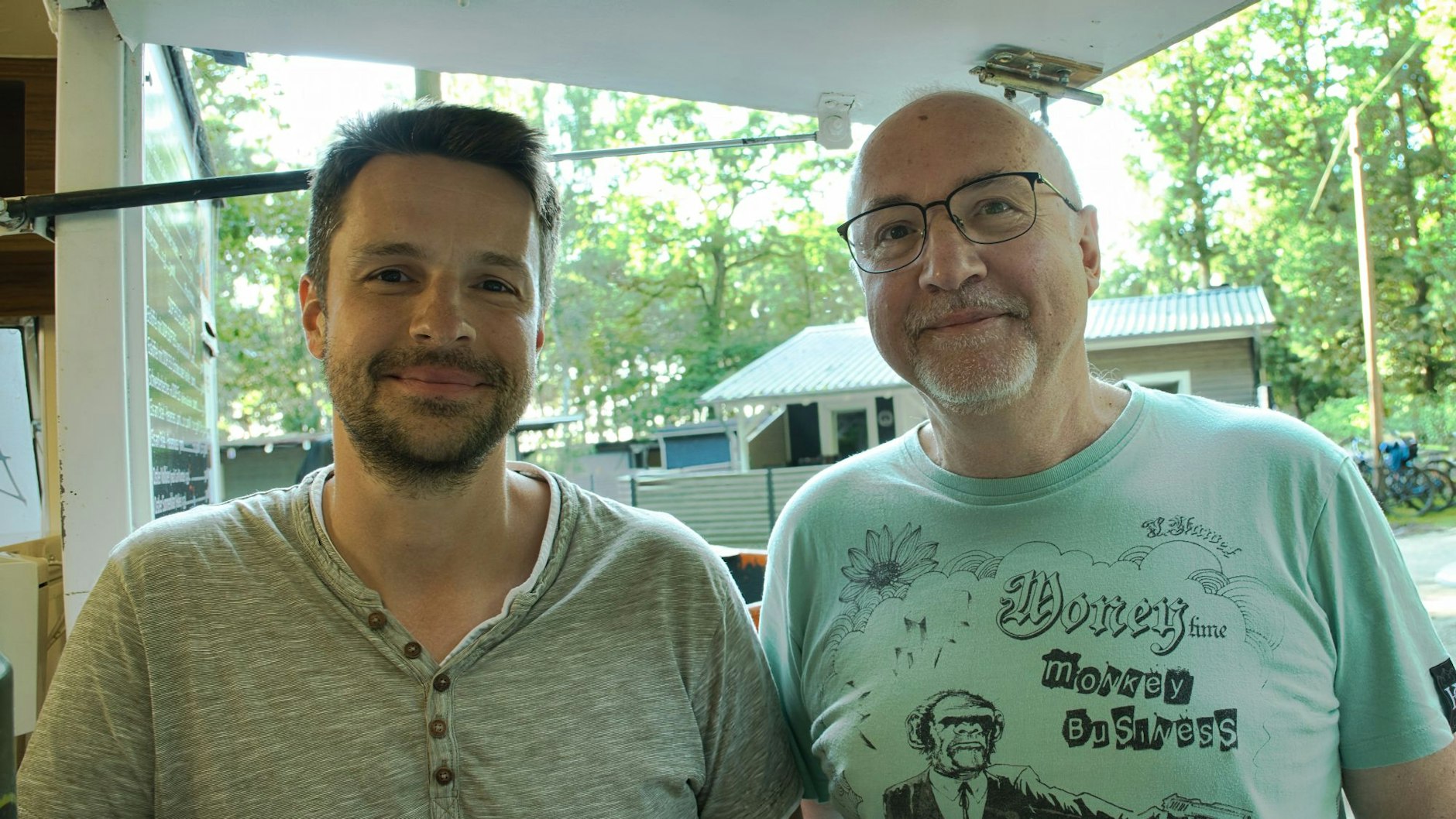 Christian und Klaus-Dieter Wolf sind mit der Familie zusammen im DDR-Ferienlager an der Ostsee. „Für den Preis kann man es empfehlen.“