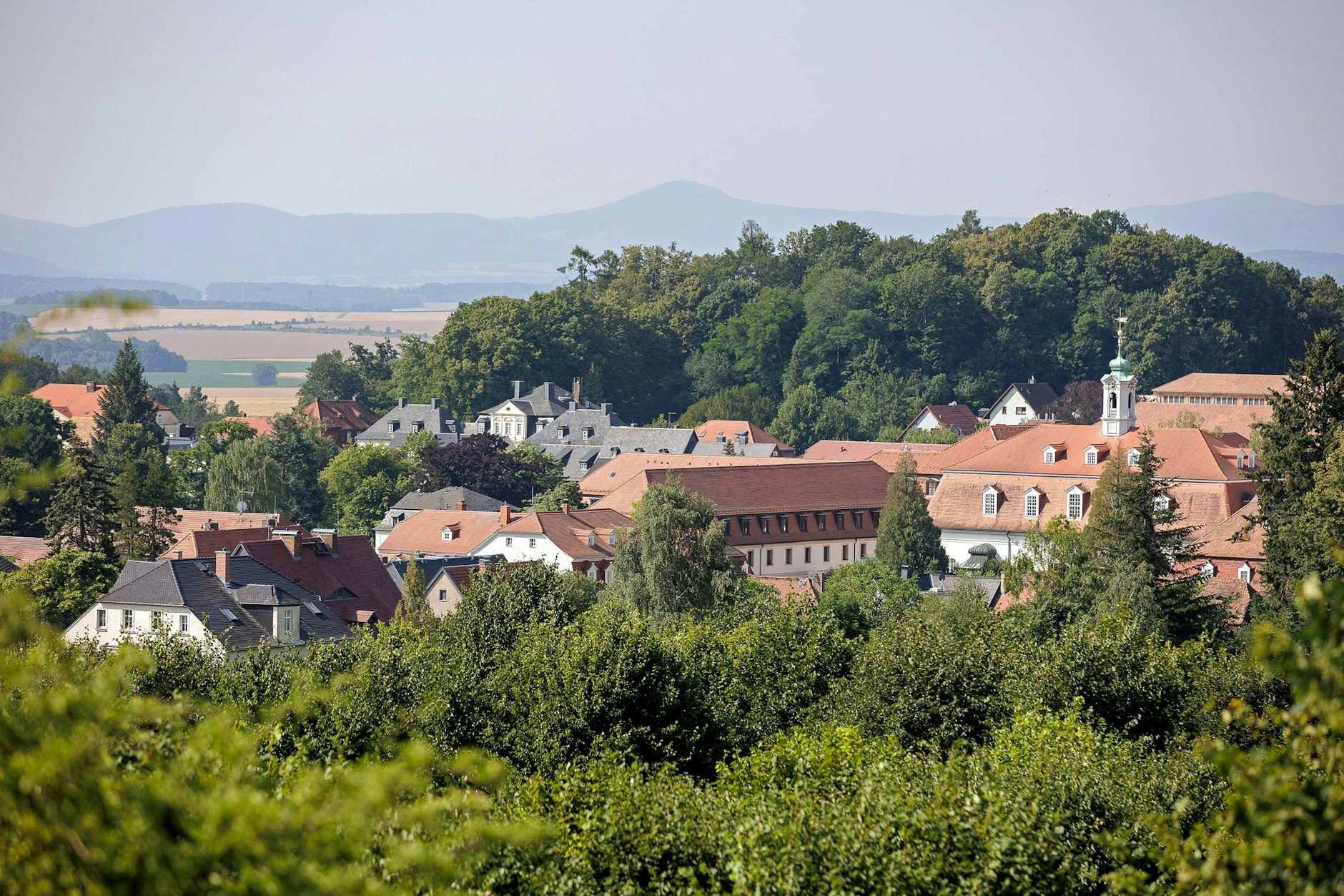 Blick auf die Stadt Herrnhut