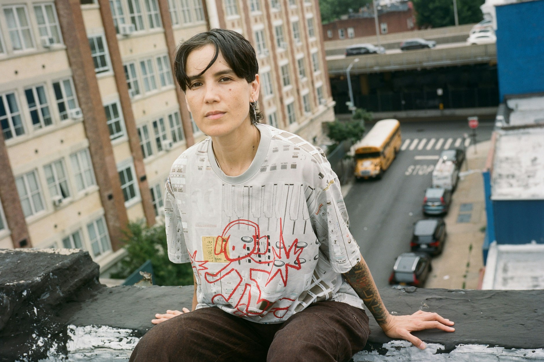 Kim Ann Foxman in Brooklyn, New York, beim Fotoshooting für die Berliner Zeitung