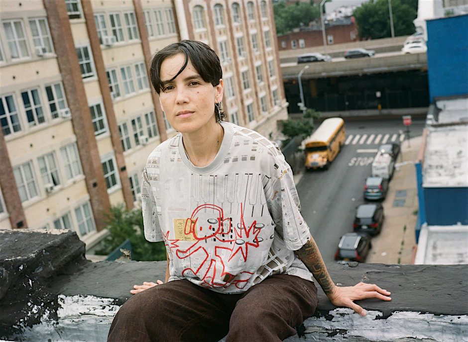 Kim Ann Foxman in Brooklyn, New York, beim Fotoshooting für die Berliner Zeitung