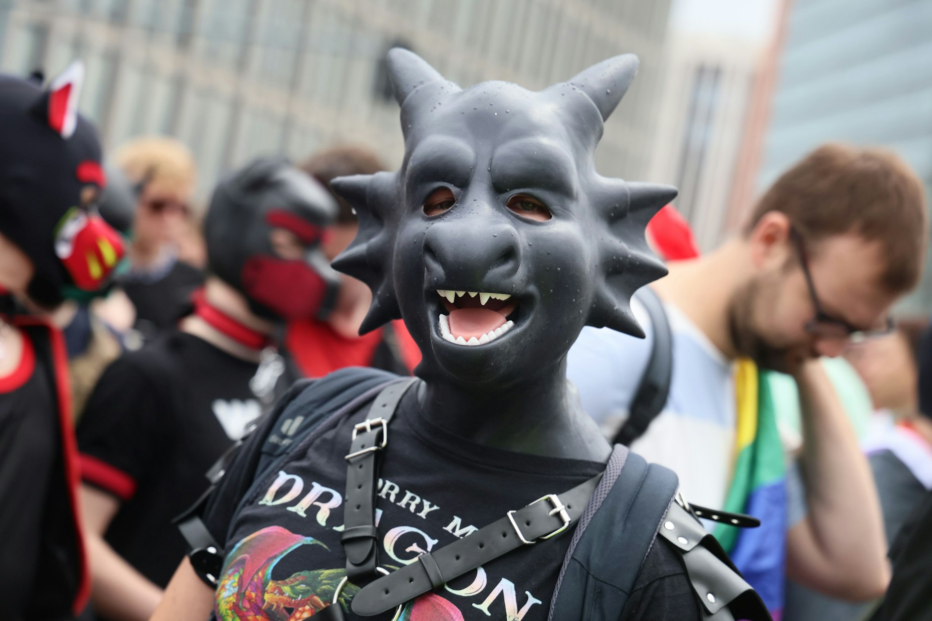 Kostümierter Teilnehmer beim CSD