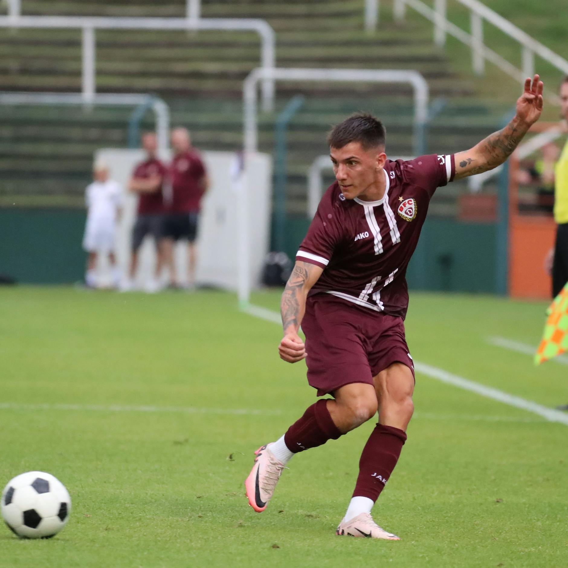 BFC-Verteidiger Ben Meyer leistete sich einen kapitalen Fehlpass beim 3:2-Siegtreffer für Jena.