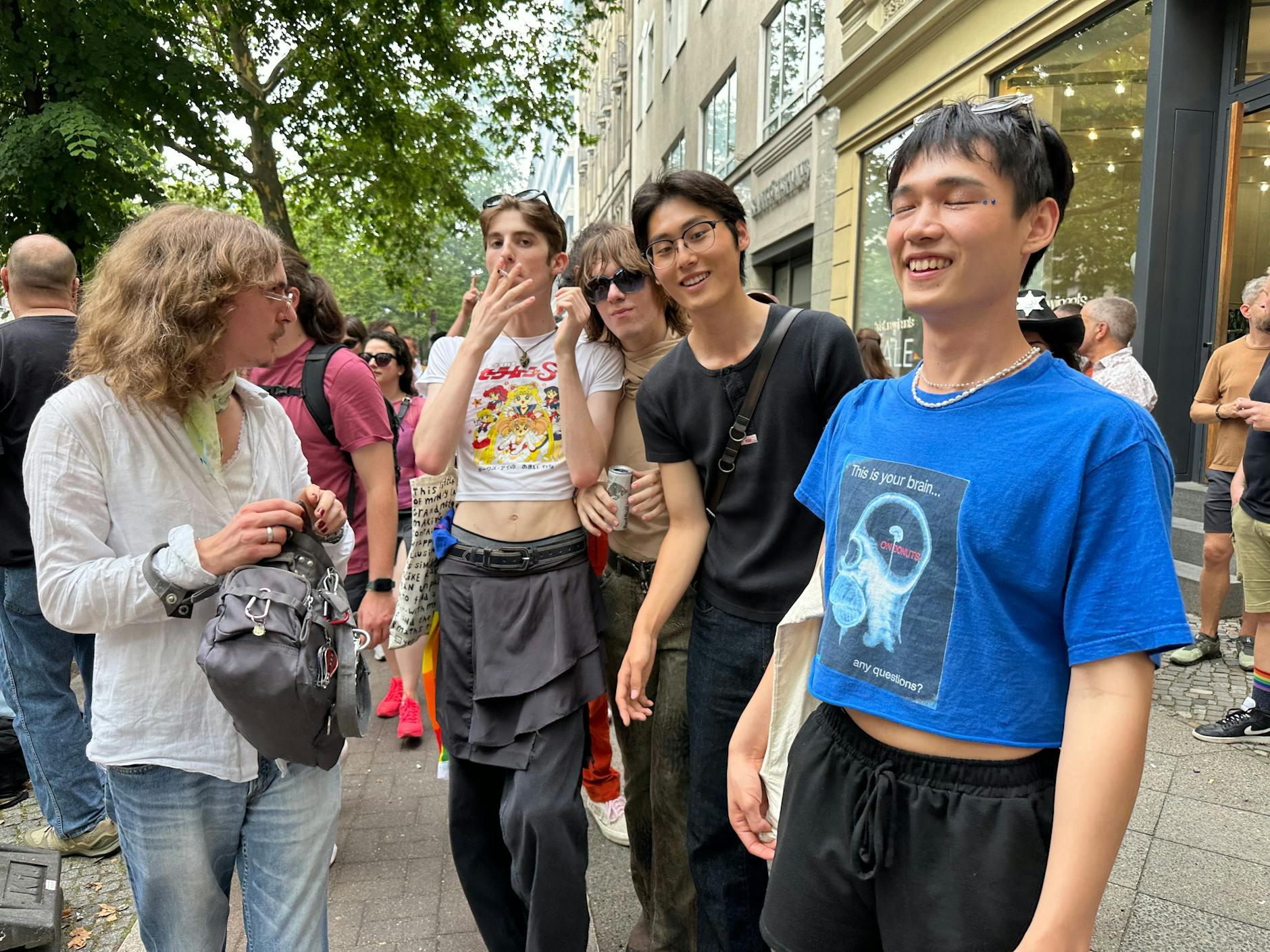 The party has arrived. Wenn das mal nicht noch ausartet heute Abend.