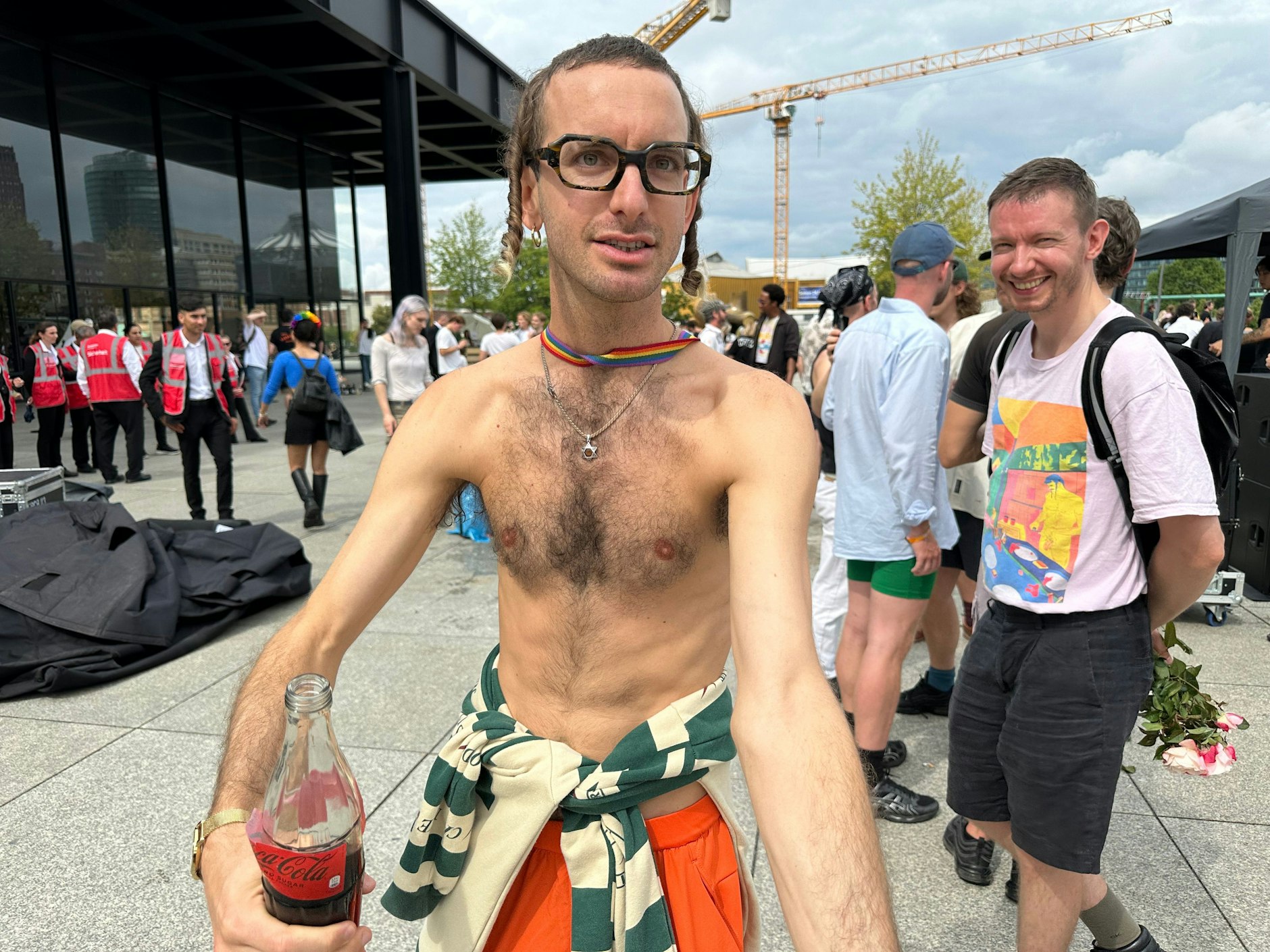 Davidstern, Pejes und freier Oberkörper