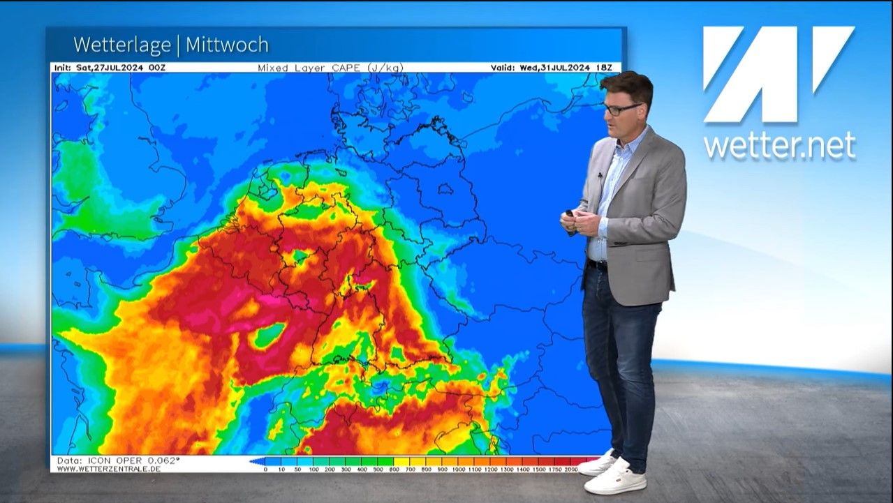 Heiß, feucht, unbequem! Fällt der Sonntag ins Wasser?