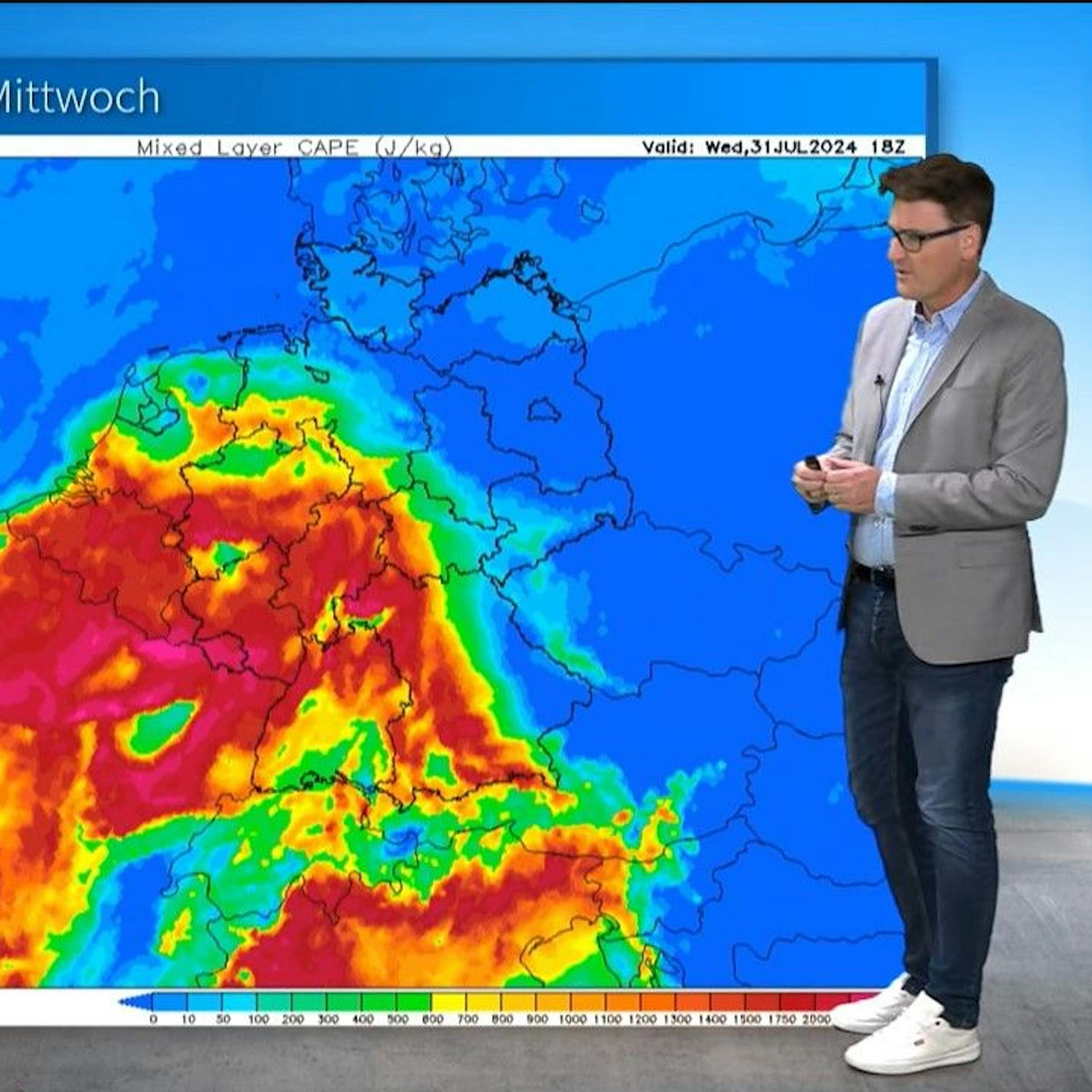 Heiß, feucht, unbequem! Fällt der Sonntag ins Wasser?