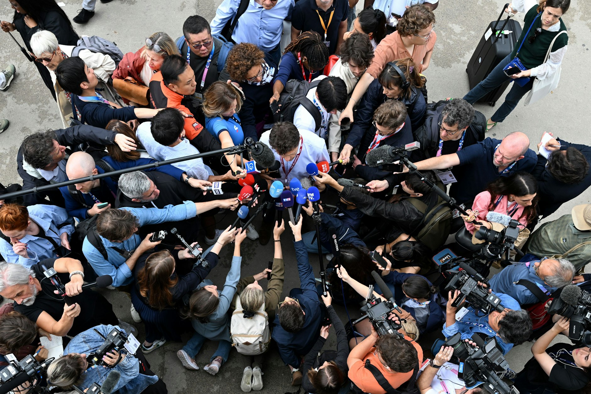 Journalisten bei der Arbeit